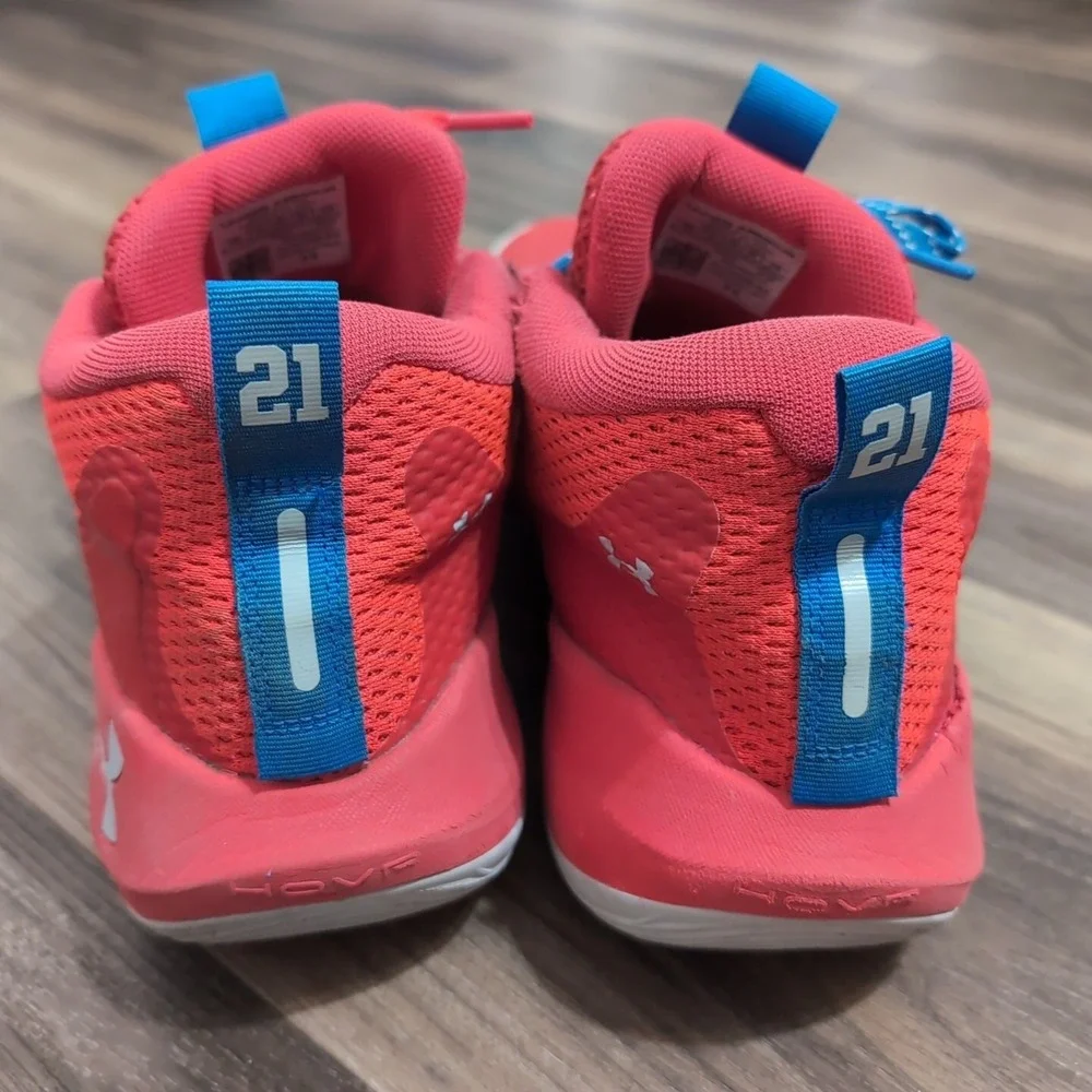 Under Armour Embiid 1‎ HOVR Mens Orange Red/Gray Size 11.5 Shoes
